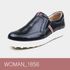 [Dr.K] Tênis Feminino Slip-on W1856 PRETO-Slip-on com Suporte de Arco, Sapatos de Caminhada para Alívio da Dor no Pé e no Calcanhar-Feito na Coréia